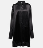 Loewe Silk satin shirt dress