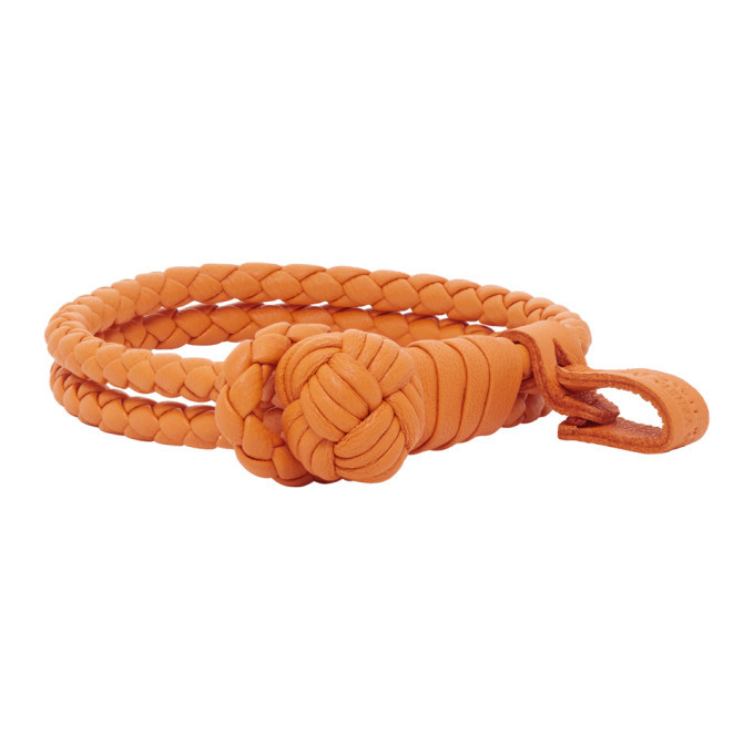 BOTTEGA VENETA Intrecciato Braided Nappa Leather Bracelet