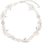 MISBHV Silver No Rose Without Thorns Choker