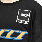 Gucci Men's Moto Logo Long T-Shirt in Black