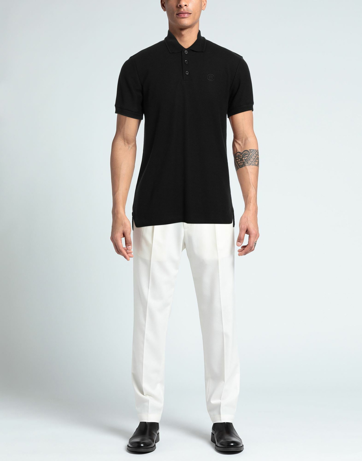 Burberry Mens Polo shirt in Black