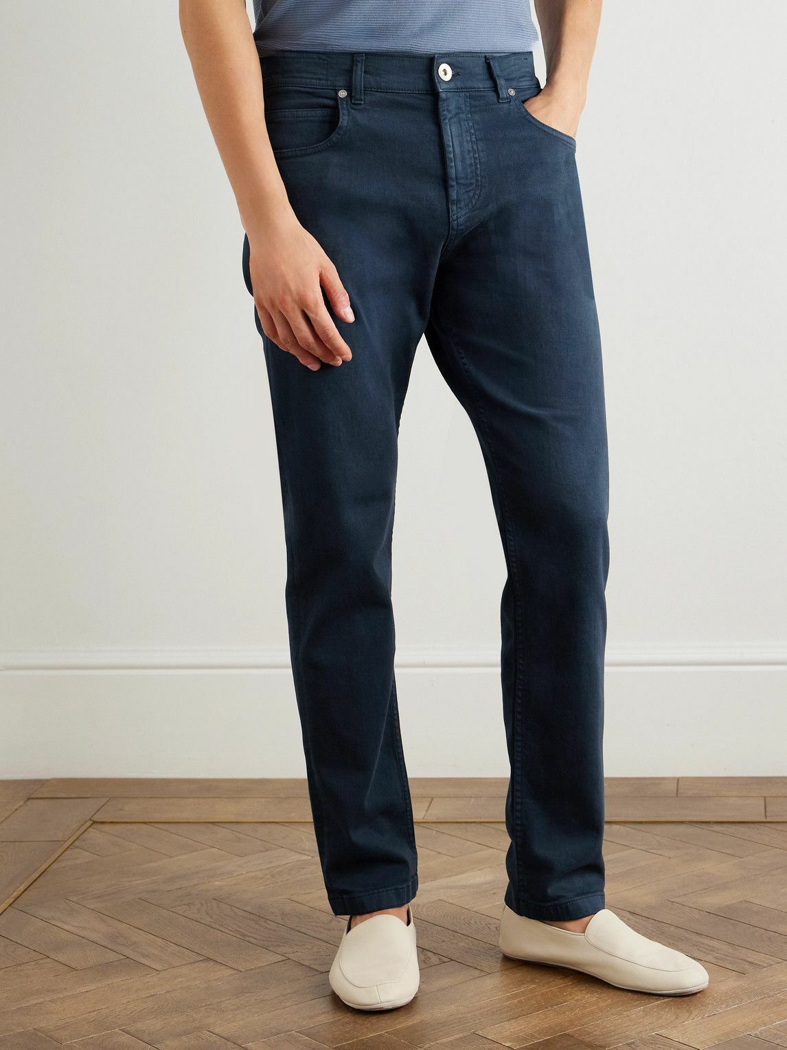 Eleventy - Slim-Fit Straight-Leg Jeans - Blue