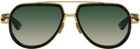 Dita Black & Gold Vastik Sunglasses