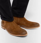 Grenson - Nolan Burnished-Suede Chelsea Boots - Men - Tan