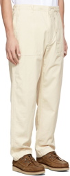 Engineered Garments Off-White Cotton Twill Fatigue Trousers
