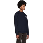 Norse Projects Navy Ketel Ivy Wave Sweatshirt