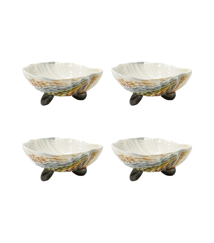 Photo: Bordallo Pinheiro Oyster & Scallops set of 4 ceramic bowls