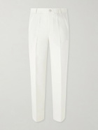 God's True Cashmere - Straight-Leg Linen-Twill Trousers - White
