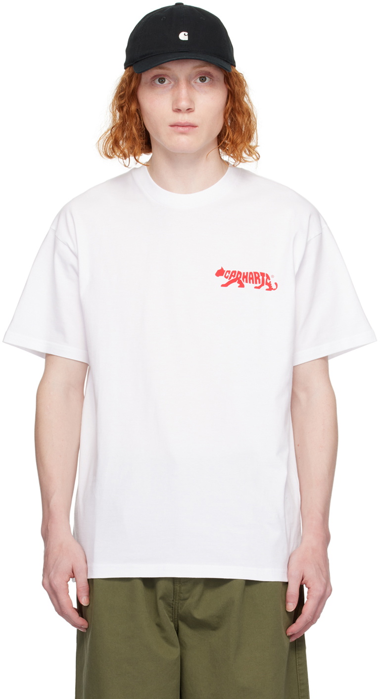Carhartt Work In Progress White Rocky T-Shirt Carhartt WIP