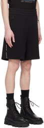 Moncler Black Drawstring Shorts