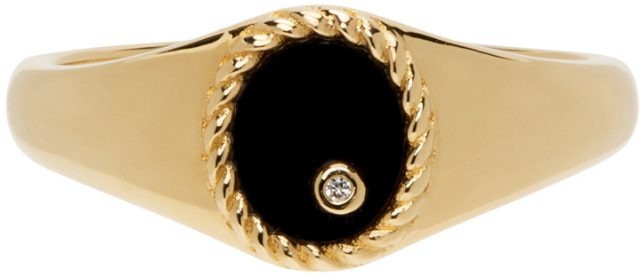 Photo: Yvonne Léon Gold & Black Baby Chevaliere Ring