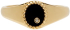 Yvonne Léon Gold & Black Baby Chevaliere Ring