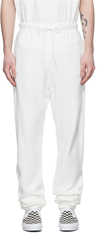 Photo: Advisory Board Crystals White Cotton Lounge Pants