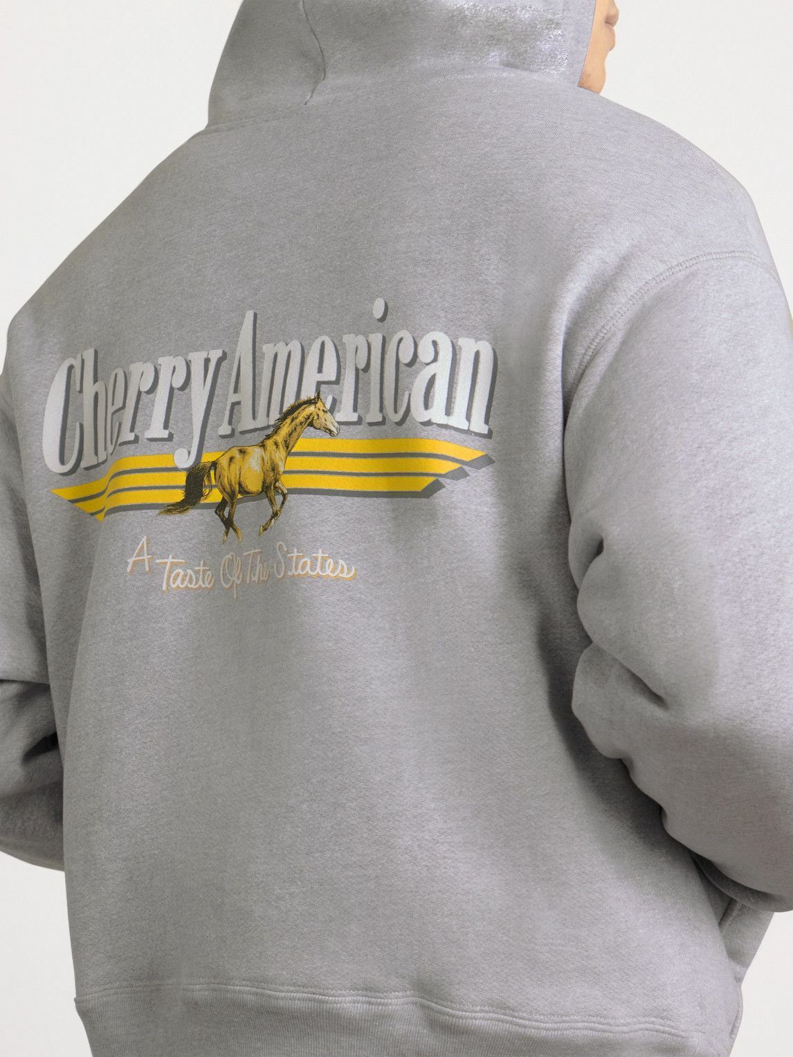 Cherry Los Angeles - Logo-Print Cotton-Blend Jersey Zip-Up Hoodie - Gray