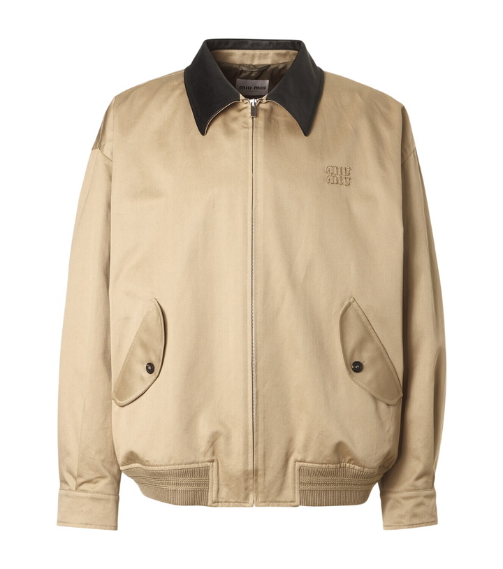 Photo: Miu Miu Cotton twill blouson jacket