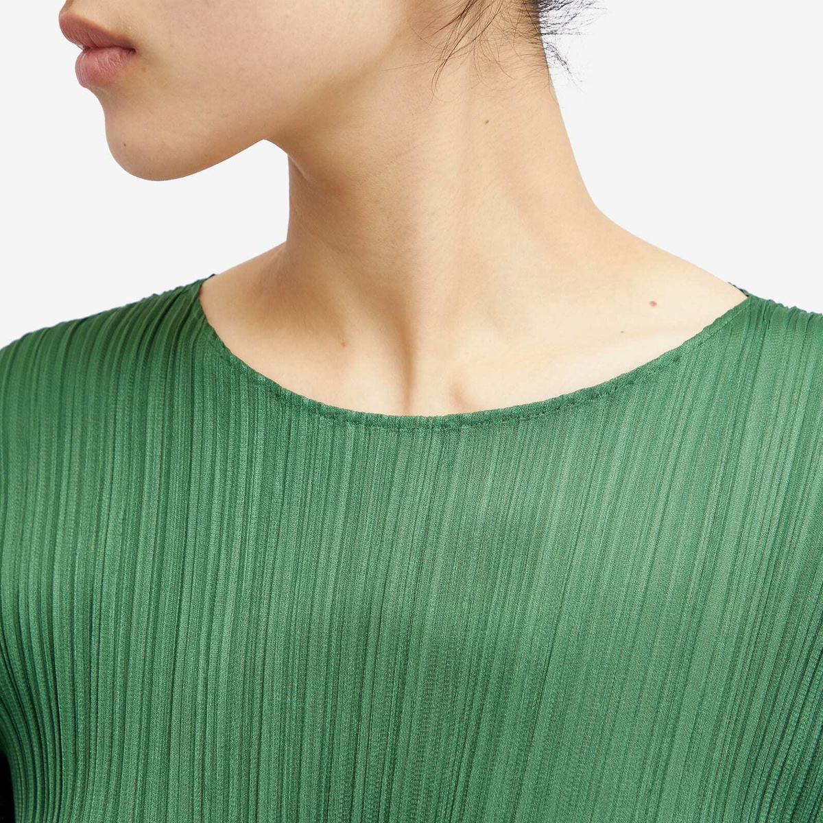 Pleats Please Issey Miyake Women's Long Sleeve Pleats Crew Top in