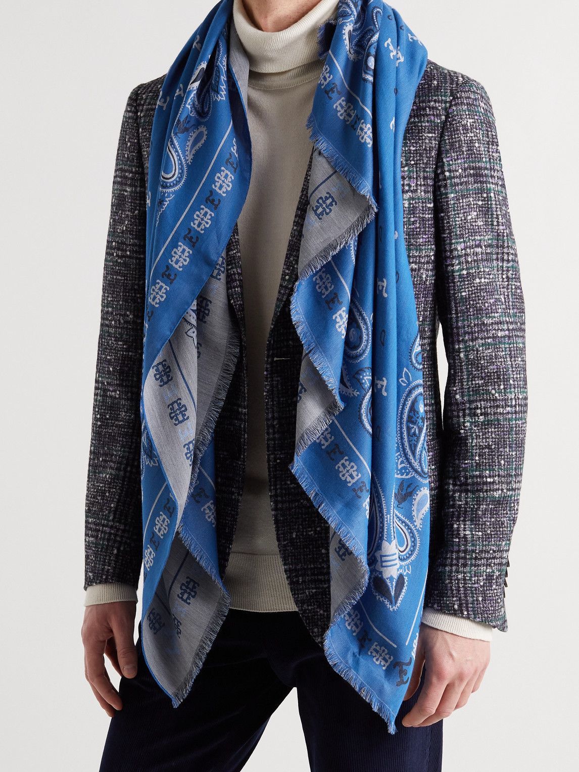 Multi-Colored Etro Patterned Bandana Scarf BCNSV-25WT1032 - Petroúpoli main image 0