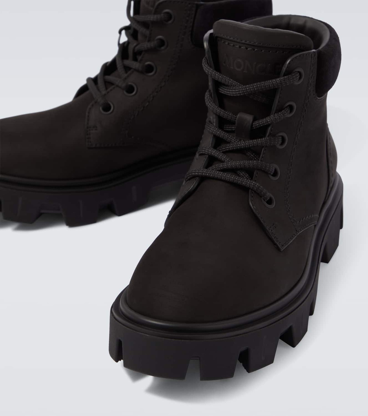 Moncler Peak City leather ankle boots