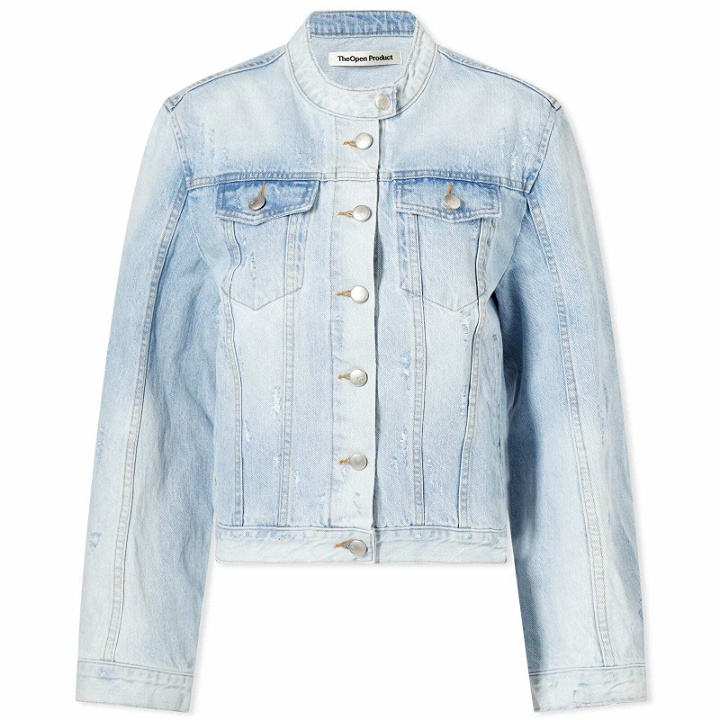 Photo: The Open Product Women's Faded Denim Jacket in Blue
