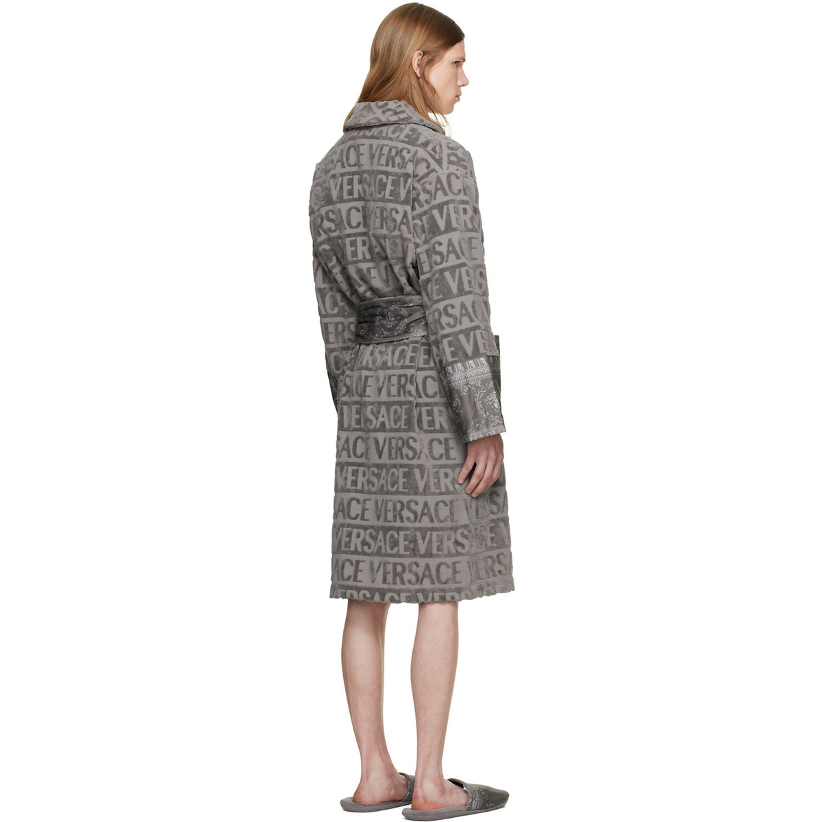 Versace Gray 'I Heart Baroque' Bathrobe