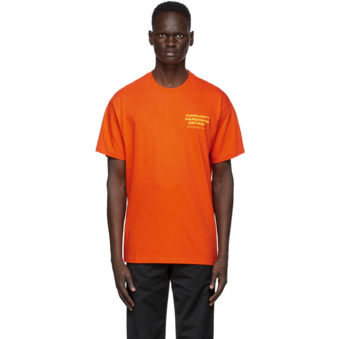Photo: Carhartt Work In Progress Orange Screws T-Shirt