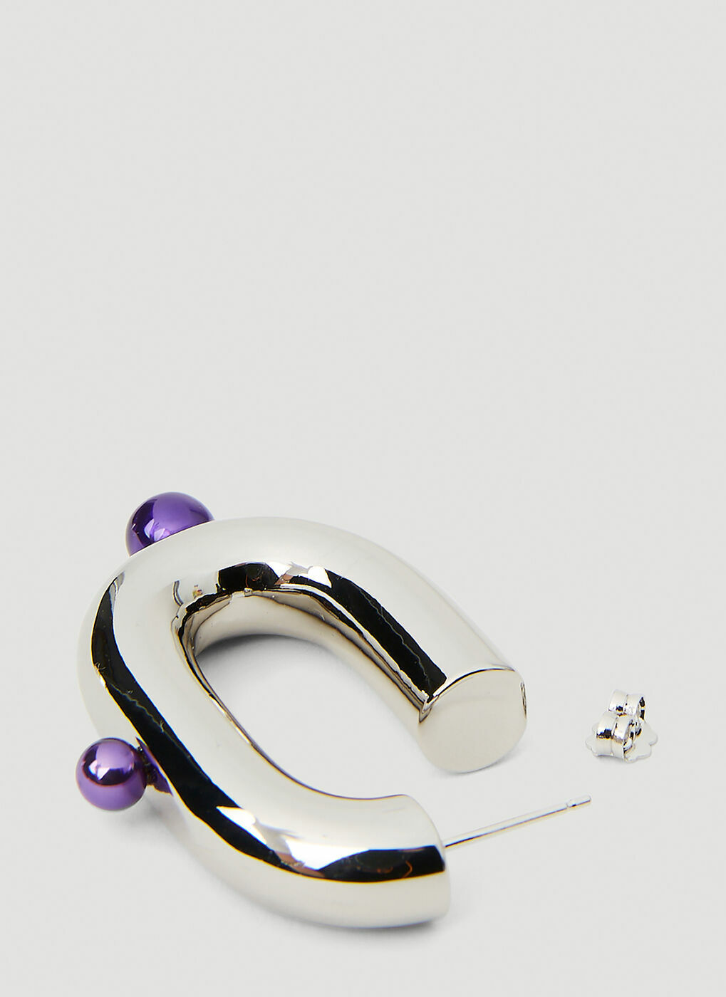 【関税込み】Xl Link Hoops Earring - Paco Rabanne - Silver - Silver Double XL Link Earrings | Rabanne