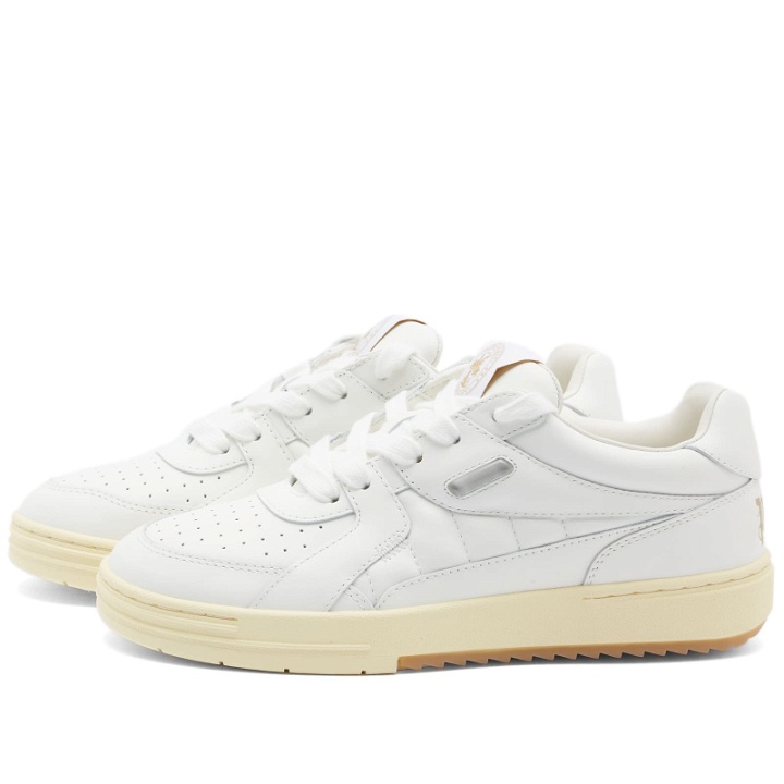 Photo: Palm Angels Men's University Sneakers in White