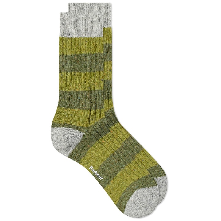 Photo: Barbour Men's Houghton Stripe Socks in Olive