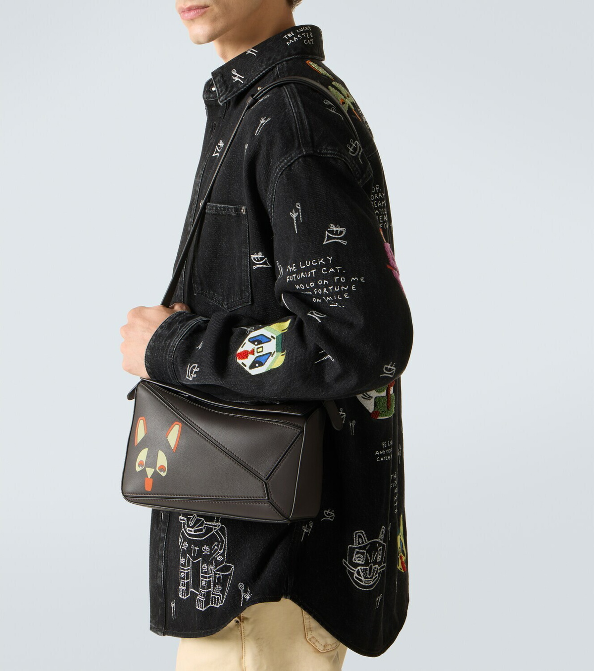 Loewe x Louis Wain Puzzle top-handle bag