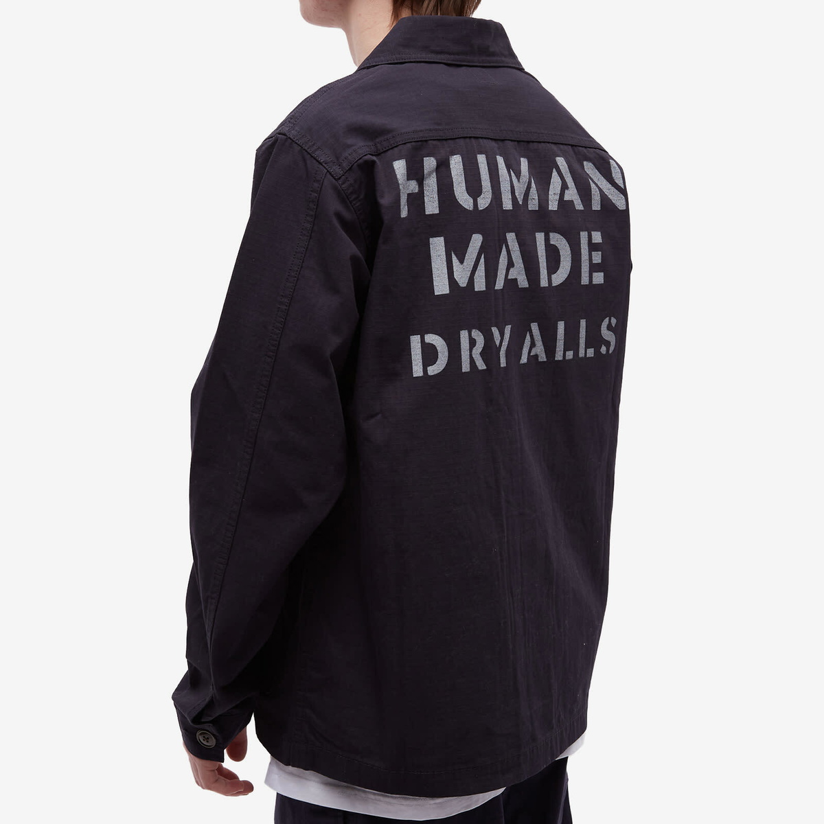 Human Made Men's Military Shirt Jacket in Navy Human Made