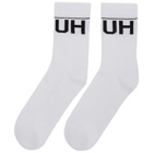 Hugo Two-Pack White QS Logo Socks