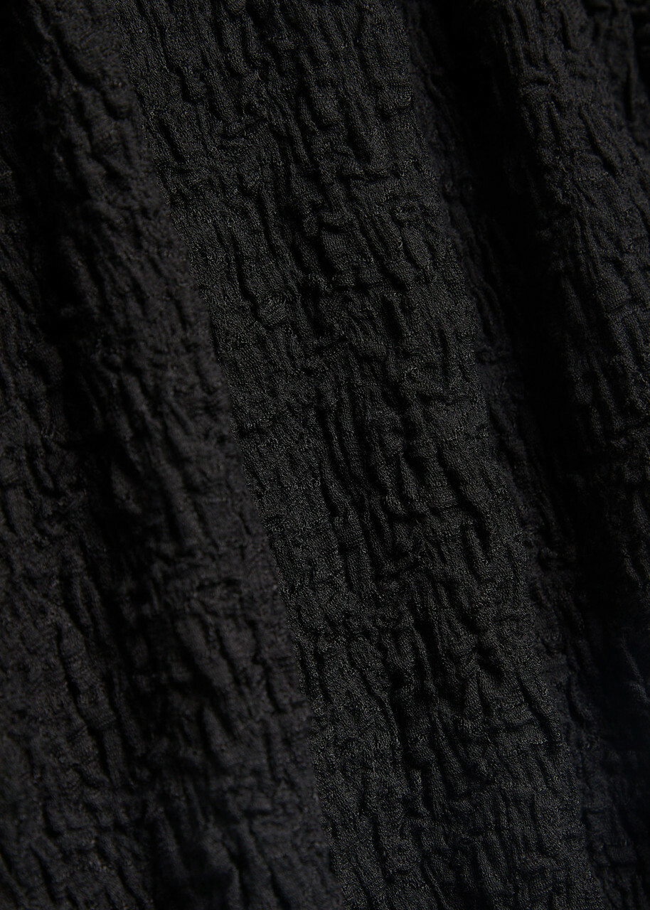 Eileen Fisher Textured Fine-knit T-shirt Black