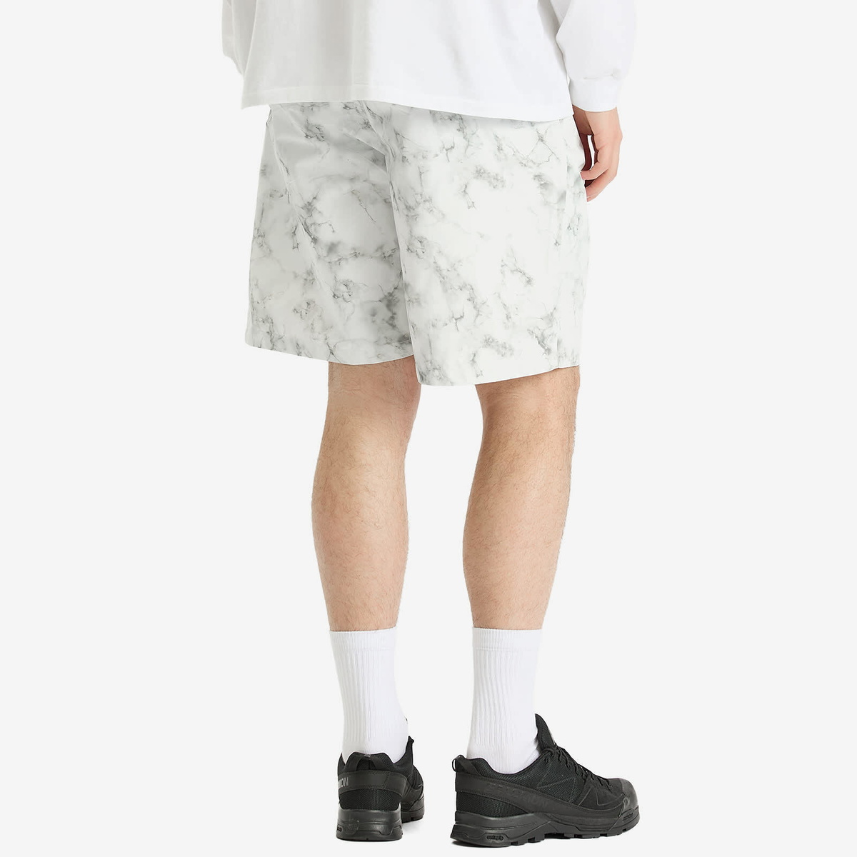 Uniform Experiment Men's Marble Tech Shorts in White