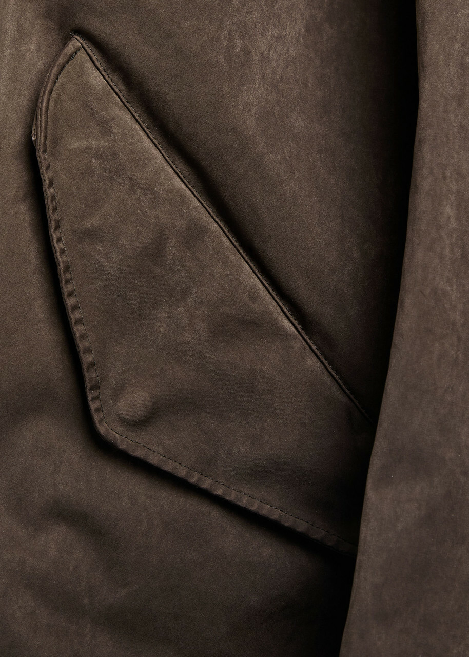 Ten C Hooded Parka Dark Brown