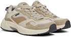 BOSS Beige Running-Style Sneakers