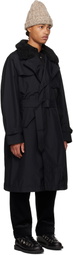 Engineered Garments Black Storm Coat