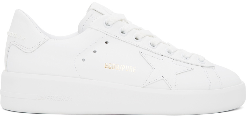 スニーカー Golden  Deluxe Brand White Leather Pure New Sneakers Golden Goose Deluxe Brand Pure New White Mens Sneaker Golden