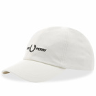 Fred Perry Authentic Men's Graphic Branded Twill Cap in Snow White