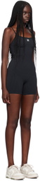 AMIRI Black MA Ribbed Seamless Romper