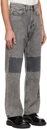 OUR LEGACY Black & Gray Extended Third Cut Jeans