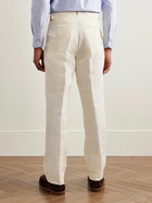 J. Mueser - Waverly Slim-Fit Straight-Leg Linen Suit Trousers - Neutrals