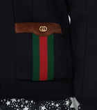 Gucci - Wool-blend V-neck cardigan