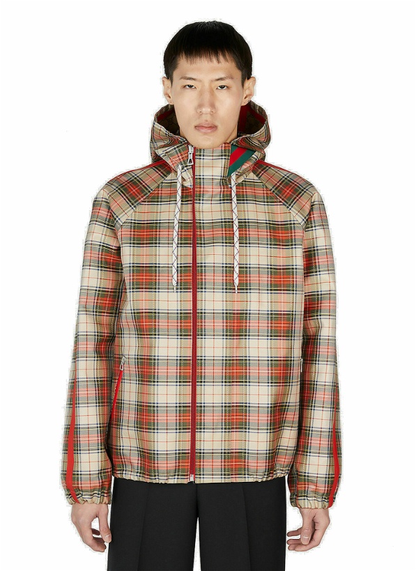 Photo: Gucci - Reversible Checked Jacket in Red