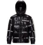 Moncler Genius - 7 Moncler Fragment Mayconne Logo-Print Nylon Hooded Down Jacket - Black