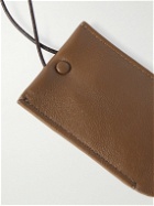 The Row - Billy Leather and Gold-Tone Key Fob