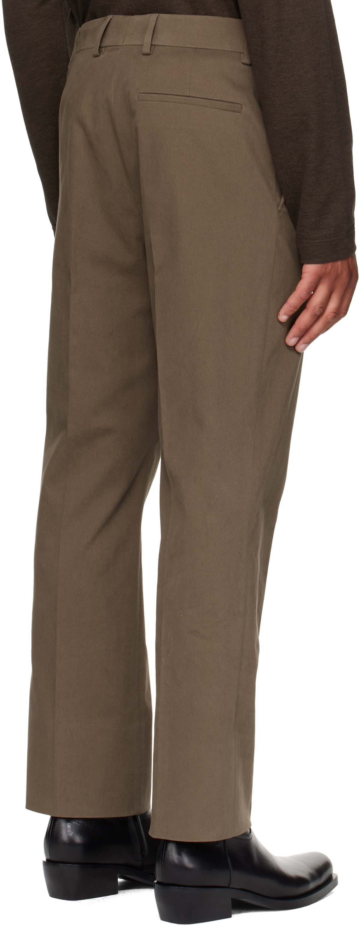 Ferragamo Taupe Tailored Trousers