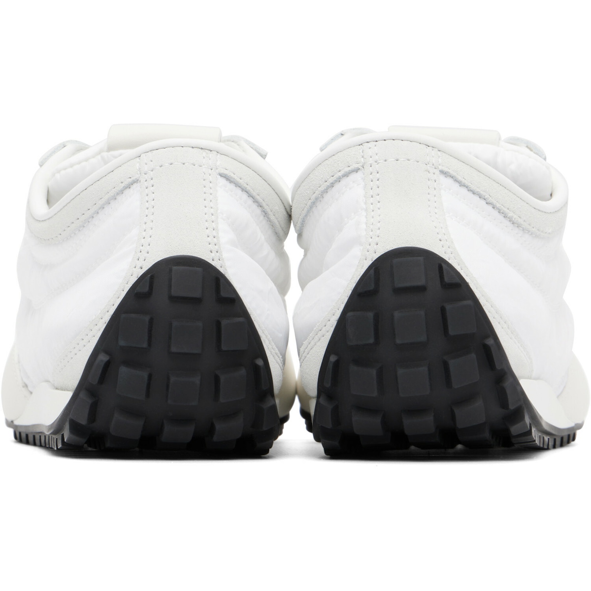 BALMAIN White Racing Low Sneakers