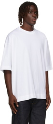 Dries Van Noten White Medium Weight Jersey T-Shirt