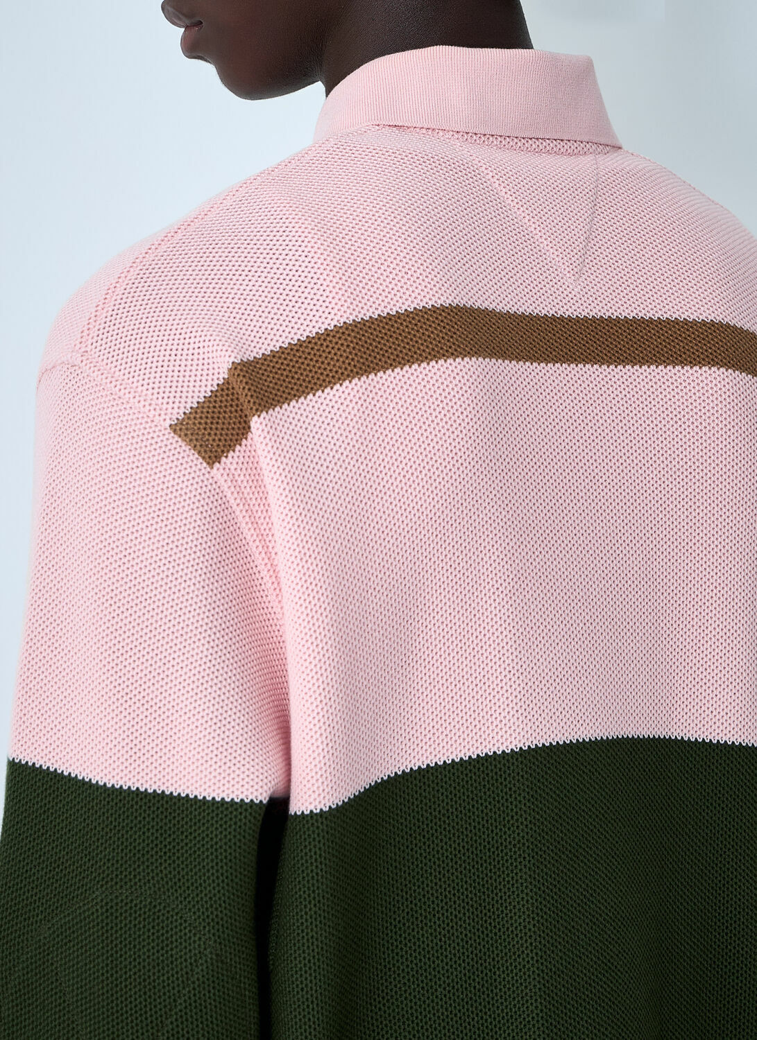 Bottega Veneta Jumbo Cotton Pique Stripe Polo Shirt