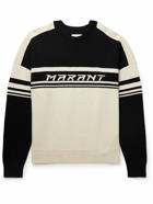 Marant - Colby Colour-Block Intarsia-Knit Sweater - Black